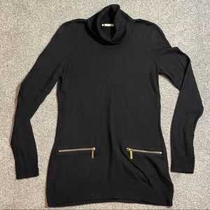 MICHAEL KORS Turtle Neck Long Sleeve Black Pullover Sweater Women's Size S